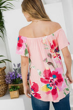 Load image into Gallery viewer, PLUS FLORAL OFF SHOULDER TOP
