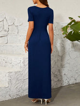 Load image into Gallery viewer, Surplice Short Sleeve Maxi Dress
