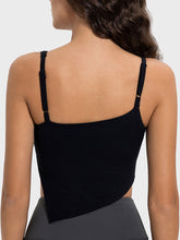 Load image into Gallery viewer, Slit Asymmetrical Neck Active Cami
