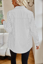 Load image into Gallery viewer, Striped Button Up Long Sleeve Shirt
