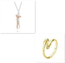 Load image into Gallery viewer, Love Hug Necklace Unisex Men Women Couple Jewelry Simple Temperament Clavicle Chain Gift
