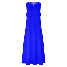 Load image into Gallery viewer, Ti Amo I love you - Exclusive Brand  - Blue - Sleeveless - Long dress
