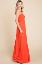 Load image into Gallery viewer, Culture Code Full Size Smocked Cami Maxi Dress with Pockets
