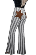 Load image into Gallery viewer, Stripe Star Embellished Western Flare Jeans
