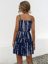 Load image into Gallery viewer, Ruffle Hem Printed Mini Cami Dress
