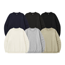 Load image into Gallery viewer, Men&#39;s Single-layer Fleece-lined Round Neck Caual Loose Sweatshirt
