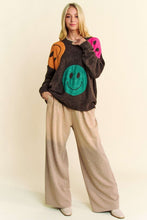 Load image into Gallery viewer, Davi &amp; Dani Rhinestone Drawstring Wide Leg Pants
