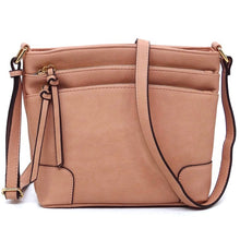 Load image into Gallery viewer, Fashion Multi Zip Pocket Crossbody Bag
