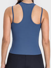 Load image into Gallery viewer, Cutout Round Neck Racerback Active Tank
