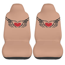 Load image into Gallery viewer, Ti Amo I love you - Exclusive Brand - Feldspar - Skeleton Hands with Hearts  - New Car Seat Covers (Double)
