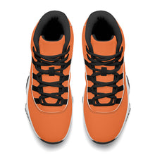 Load image into Gallery viewer, Ti Amo I love you - Exclusive Brand - Pumpkin Orange - Skeleton Hands with Heart -  High Top Air Retro Sneakers - Black Laces
