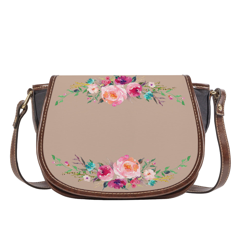 Ti Amo I love you - Exclusive Brand - Rodeo Dust 2 - Front & Top Floral Swag-  Saddle Bag