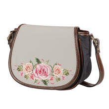 Load image into Gallery viewer, Ti Amo I love you - Exclusive Brand - Swirl - Roses - Saddle Bag
