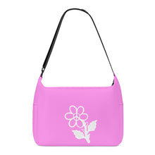 Load image into Gallery viewer, Ti Amo I love you - Exclusive Brand - Light Fushia Pink - White Daisy - Journey Computer Shoulder Bag
