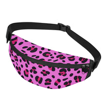 Load image into Gallery viewer, Ti Amo I love you - Exclusive Brand - Persian Pink with Cerise Leopard Spots - Fanny Pack
