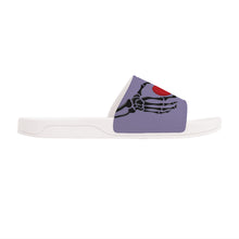 Load image into Gallery viewer, Ti Amo I love you - Exclusive Brand - Kimberly - Skeleton Hands with Heart -  Slide Sandals - White Soles
