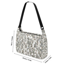 Load image into Gallery viewer, Ti Amo I love you - Exclusive Brand - Silver Chalice, Silver Rust, White &amp; Dawn Abstract - Journey Computer Shoulder Bag
