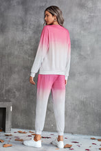 Load image into Gallery viewer, Gradient Round Neck Sweatshirt and Joggers Set
