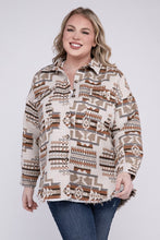 Load image into Gallery viewer, Plus Size Aztec Western Shacket
