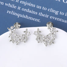 Load image into Gallery viewer, 925 Sterling Silver Moissanite Lucky Clover Earrings
