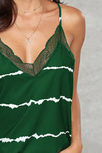 Load image into Gallery viewer, Shiny Lace Detail V-Neck Cami
