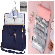 Load image into Gallery viewer, Womens Large Capacity Travel Duffle Bag  Folding Suit Bag Waterproof Clothes Handbag Totes
