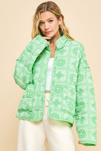 Load image into Gallery viewer, Davi &amp; Dani Vintage Print Open Front Jacket with Pockets
