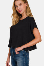 Load image into Gallery viewer, Zenana Round Neck Short Sleeve Crop T-Shirt
