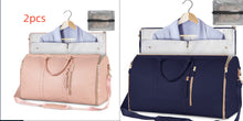 Load image into Gallery viewer, Womens Large Capacity Travel Duffle Bag  Folding Suit Bag Waterproof Clothes Handbag Totes
