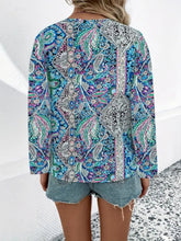 Load image into Gallery viewer, Printed V-Neck Long Sleeve Blouse
