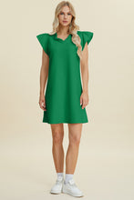Load image into Gallery viewer, Double Take Full Size Ruffled V-Neck Cap Sleeve Dress
