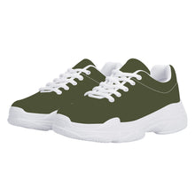 Load image into Gallery viewer, Ti Amo I love you - Exclusive Brand - Riffle Green - Angry Fish - Chunky Sneakers - White Soles
