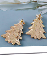 Load image into Gallery viewer, Alloy Inlaid Rhinestone Christmas Tree Earrings
