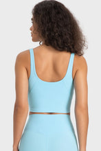 Load image into Gallery viewer, Deep V-Neck Crop Sports Bra
