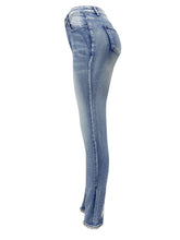 Load image into Gallery viewer, Rhinestone Skinny Jeans with Pockets
