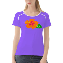 Load image into Gallery viewer, Ti Amo I love you - Exclusive Brand - Heliotrope 3 - Hawaiian Flower - Women&#39;s T shirt - Sizes XS-2XL
