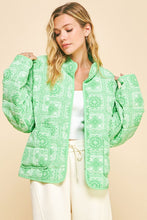 Load image into Gallery viewer, Davi &amp; Dani Vintage Print Open Front Jacket with Pockets
