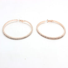 Load image into Gallery viewer, Rhinestone Hoop Earrings
