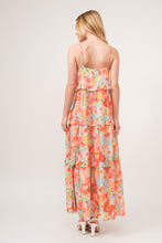 Load image into Gallery viewer, And The Why Floral Ruffled Tiered Maxi Adjustable Strap Cami Dress

