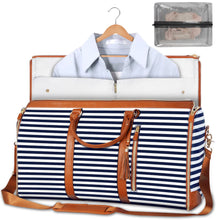 Load image into Gallery viewer, Womens Large Capacity Travel Duffle Bag  Folding Suit Bag Waterproof Clothes Handbag Totes
