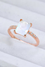 Load image into Gallery viewer, Square Moonstone Ring
