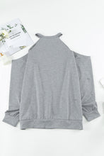 Load image into Gallery viewer, Cold Shoulder Long Sleeve Sweatshirt
