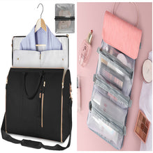 Load image into Gallery viewer, Womens Large Capacity Travel Duffle Bag  Folding Suit Bag Waterproof Clothes Handbag Totes
