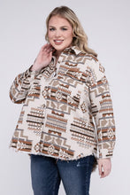 Load image into Gallery viewer, Plus Size Aztec Western Shacket
