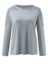 Load image into Gallery viewer, Full Size Cutout Round Neck Long Sleeve T-Shirt
