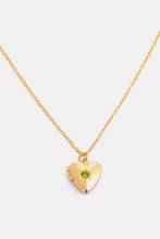 Load image into Gallery viewer, Zircon Heart Shape 14K Gold-Plated Pendant Necklace
