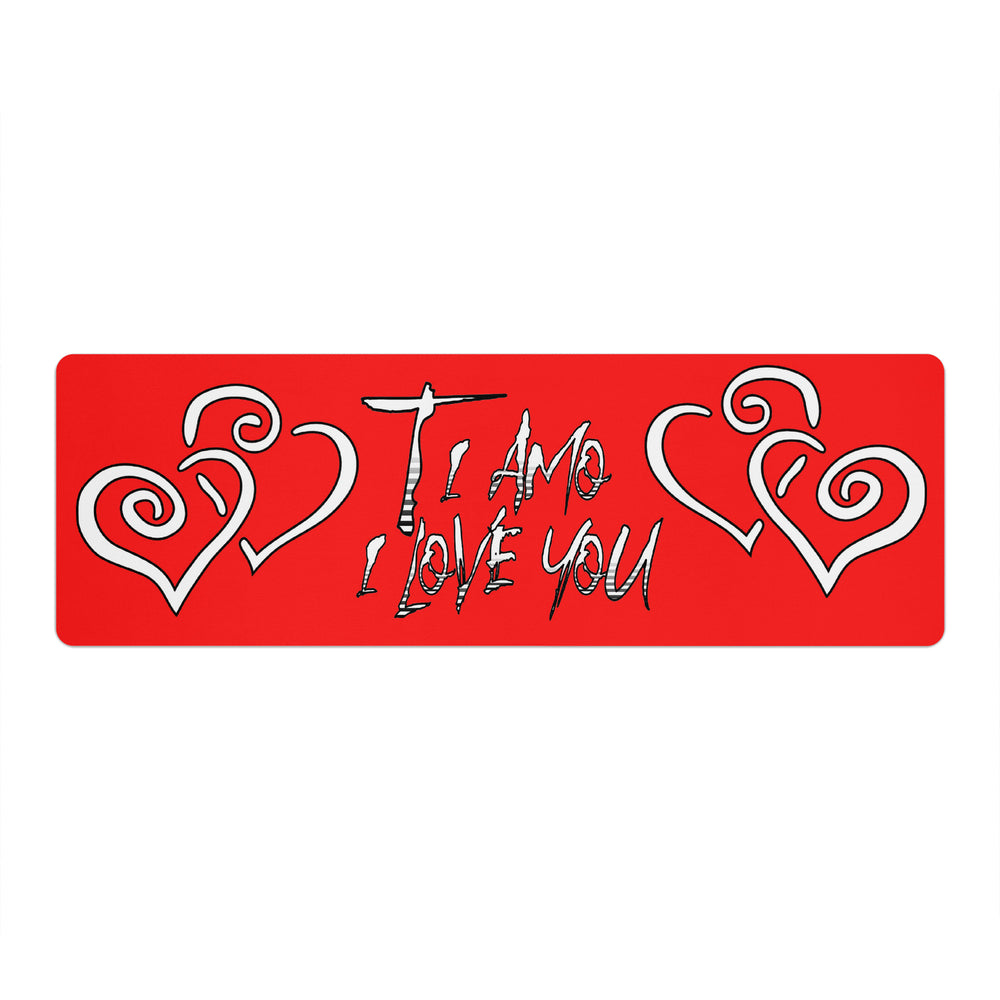 Ti Amo I love you - Exclusive Brand - Red - Yoga Mat