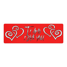 Load image into Gallery viewer, Ti Amo I love you - Exclusive Brand - Red - Yoga Mat
