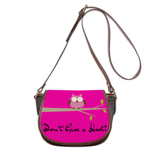 Load image into Gallery viewer, Ti Amo I love you - Exclusive Brand  - DON&#39;T GIVE A HOOT! - Hollywood Cerise - Owl -  Saddle Bag
