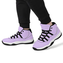 Load image into Gallery viewer, Ti Amo I love you - Exclusive Brand - Light Dusty Lavender - Skeleton Hands with Heart -  High Top Air Retro Sneakers - Black Laces
